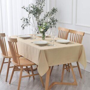 Elegant 52x70 Inch Waterproof Rectangular Tablecloth for Stylish Dining & Events